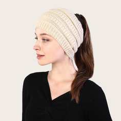 1шт вязаная шапка для хвостика Shein