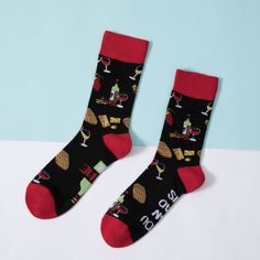 Мужские носки с узором Shein