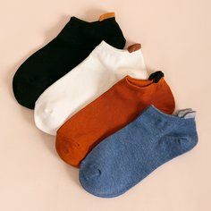 4 пары однотонные носки Shein
