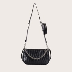 Сумка на плечо с цепочкой и кошелек Shein