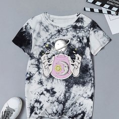 тай дай Повседневный Футболки Shein