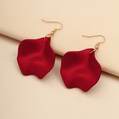 Серьги-подвески с декором листа Shein