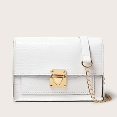 Сумка через плечо с крокодиловым тиснением Shein