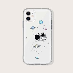 Прозрачный чехол для iPhone с мультипликационным рисунком Shein