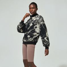 Хлопковый свитшот с принтом Shein