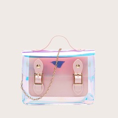 Сумка-сэтчел с цепочкой для девочек Shein