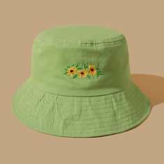 Шляпа с вышивкой маргаритки Shein