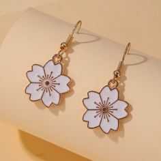 Серьги-подвески с цветком Shein