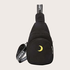 Сумка с вышивкой и карманом Shein