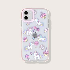 Чехол для iPhone с рисунком единорога Shein