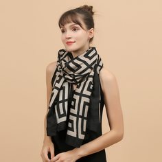Шарф с геометрическим узором Shein