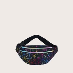 Сумка на поясе с геометрическим узором Shein