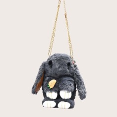 Плюшевая сумка на цепочке в форме кролика Shein