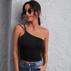 Топ на одно плечо Shein