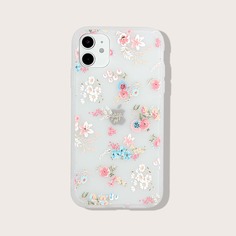 Чехол для iPhone с цветочным принтом Shein