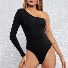 Боди на одно плечо Shein