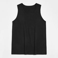Мужская однотонная майка Shein