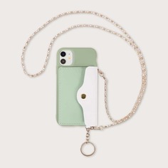 Чехол-кошелек для iPhone с цепочкой 1шт Shein