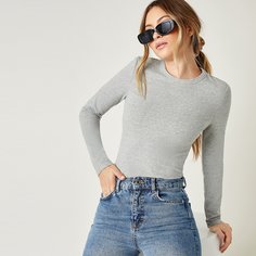 Однотонная футболка Shein