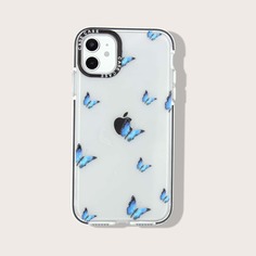 Прозрачный чехол для iPhone с бабочкой Shein