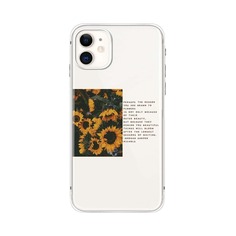 Чехол для iPhone с рисунком подсолнуха Shein