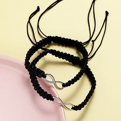 Плетеный браслет 2шт Shein