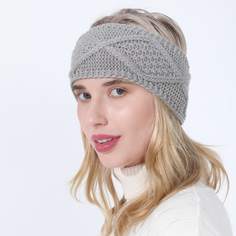 Вязаная шапка для хвостика Shein