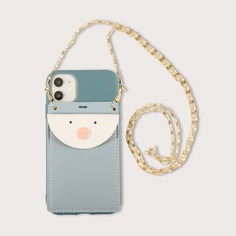 Чехол-кошелек для iPhone с цепочкой 1шт Shein