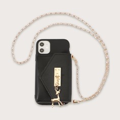 Чехол-кошелек для iPhone с цепочкой 1шт Shein