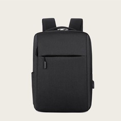 Мужской минималистичный рюкзак для ноутбука с USB-портом Shein