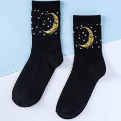 Носки с узором луны Shein