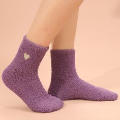 Носки с вышивкой сердечка Shein