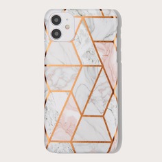Чехол для iPhone с геометрическим узором Shein