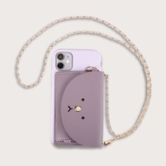 1шт чехол-кошелек для iPhone с цепочкой Shein