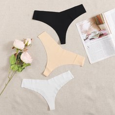 3 пакета бесшовные трусики Shein