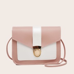 Двухцветная сумка через плечо Shein