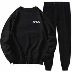 Мужские спортивные брюки и свитшот с оригинальным принтом Shein