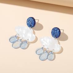 Акриловые серьги в форме облака Shein