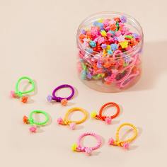 Резинка для волос с цветком для девочек 50шт Shein