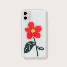 Чехол для iPhone с цветочным принтом Shein