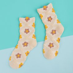 Носки с цветочным узором Shein