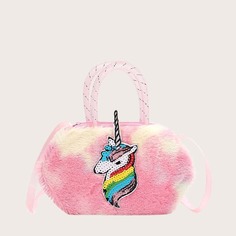 Сумка-сэтчел с заплатой единорога для девочек Shein