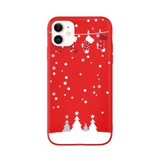 Чехол для iPhone с рождественским принтом Shein
