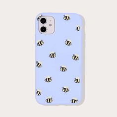 Чехол для iPhone с пчелиным принтом Shein