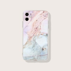 Чехол для iPhone с мраморным принтом Shein