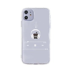 Прозрачный чехол для iPhone с музыкальным плеером Shein
