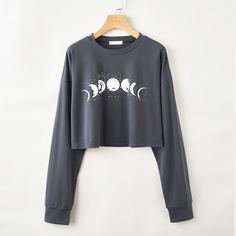 Короткая футболка размера плюс с принтом луны Shein
