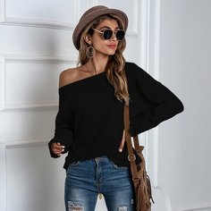 Однотонная футболка оверсайз Shein