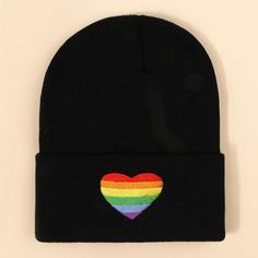 LGBT шапка-бини с вышивкой сердечка Shein
