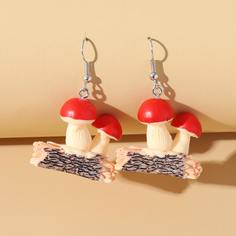 Серьги-подвески с грибом Shein